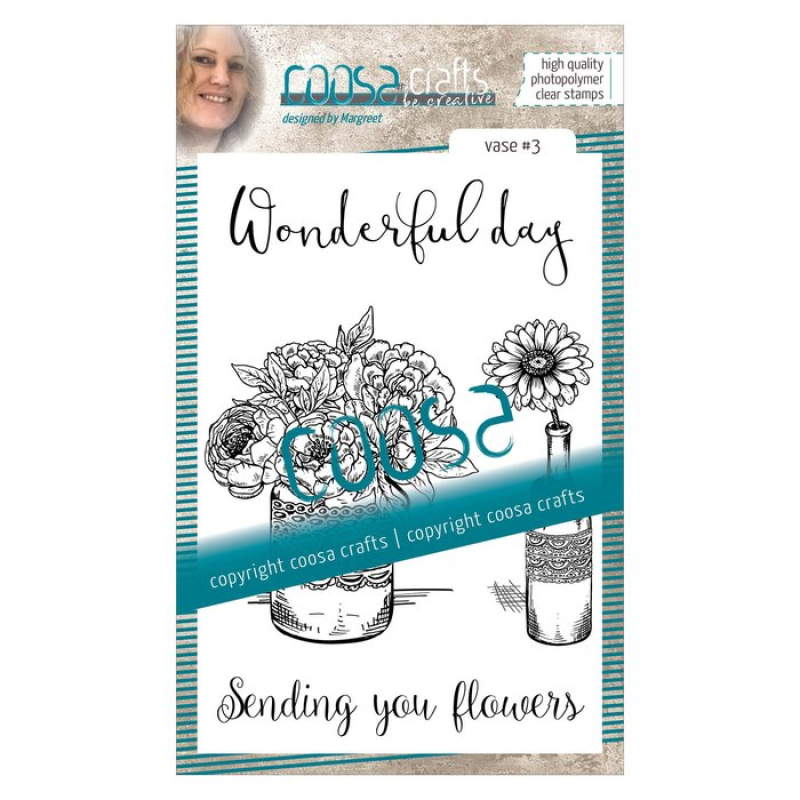 COOSA Crafts • Clear stempel #7 Vaas 3 (COC-043)