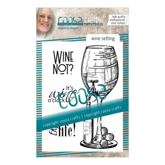 COOSA Crafts • Clear stempel Fusion #9 Wine setting (COC-063)