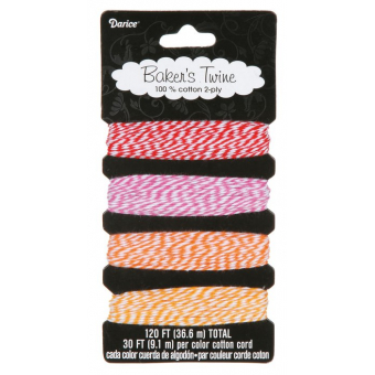 Darice • Bakers Twine cotton threat 4x9,1m Candylane (BT109)