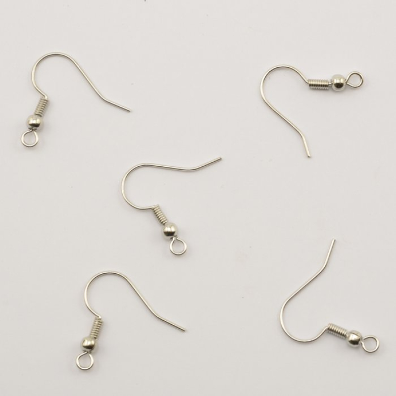 Darice • Earring 25mm zilver (1924-38B)  per 2 stuks 