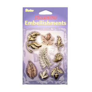 Darice • Embel Brass Charm Leaves (1964-85)