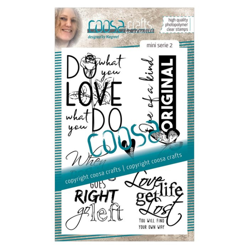 COOSA Crafts • Clear stempel Engels #2 Quote "Mini's" (COC-028)