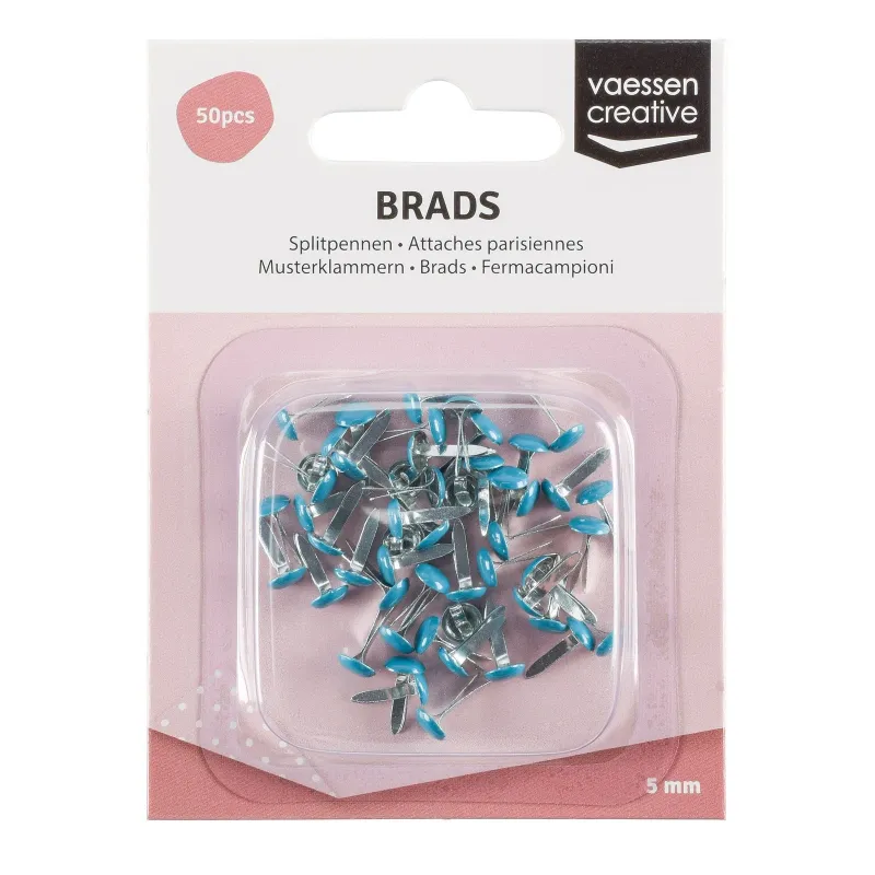 Vaessen Creative • Splitpennen 5mm Turkoois (2023-104)