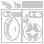 Sizzix Thinlits die set Butterfly spinner card (665074)