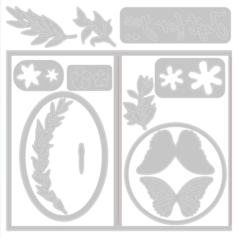 Sizzix Thinlits die set Butterfly spinner card (665074)