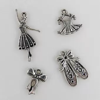 Nellie's Choice - Metalen Bedeltjes 8pcs Girls' Designs (CHARM002)