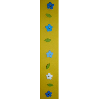 Vilt-bloemenhanger blauw (A250/50)