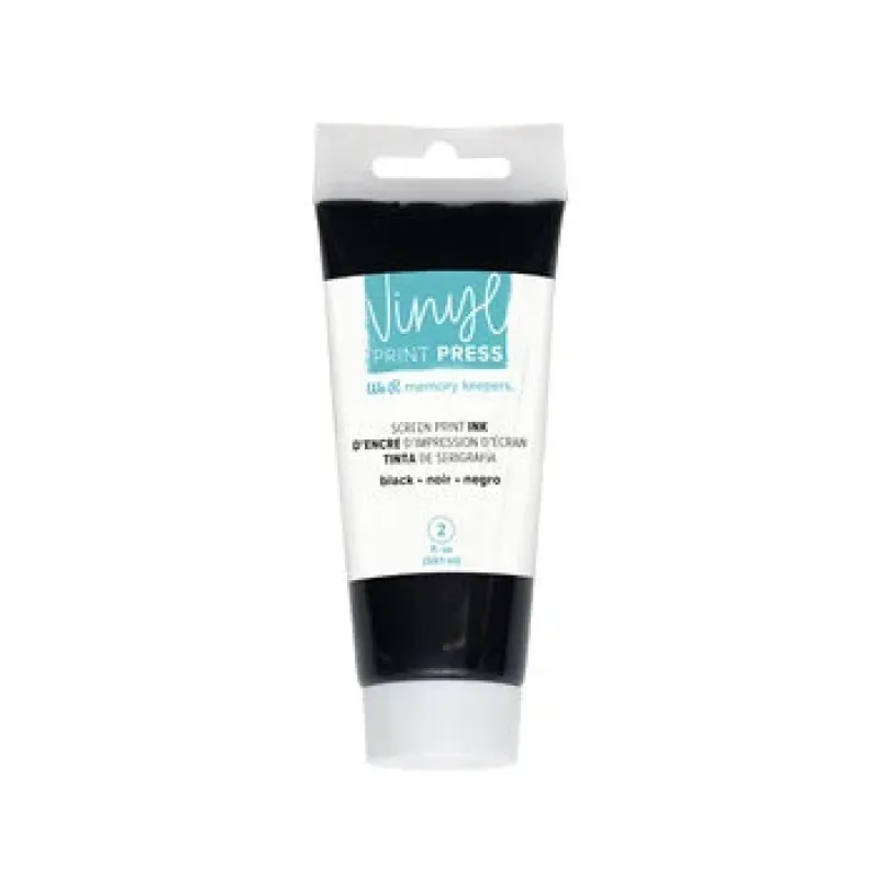 We R Makers Vinyl Vinyl Print Press Screen Print Ink Black 2 oz (60000735)