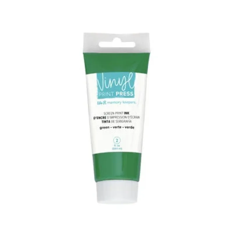 We R Makers Vinyl Print Press Screen Print Ink Green 2 oz (60000740)