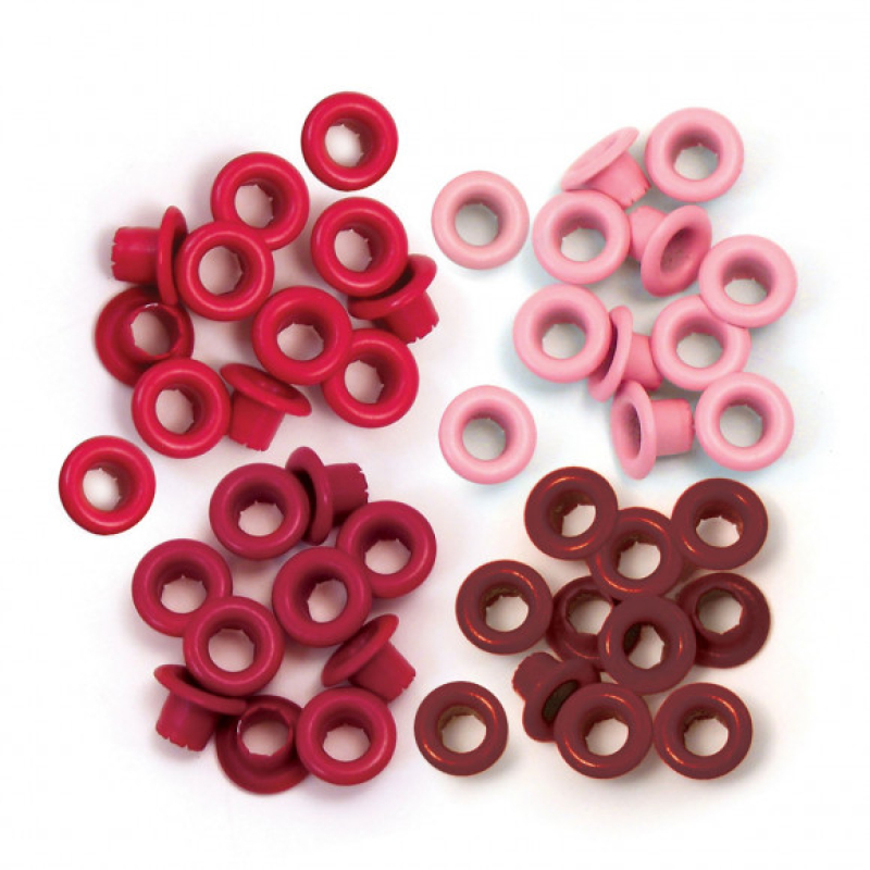 We R Makers • Eyelet & washer standard x 60 Red (41573-2)