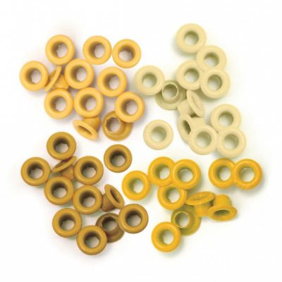 We R Memory Keepers • Eyelet & washer standard Yellow x 60