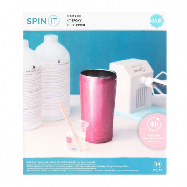 Epoxy Tumbler with Mica Powder and the Spin It Tumbler Turner by We R  Memory Keepers 