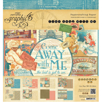Graphic 45 Come away with me 8 x 8 inch Pad (4500923)